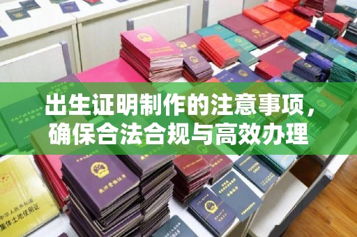 白水出生证明制作的注意事项，确保合法合规与高效办理