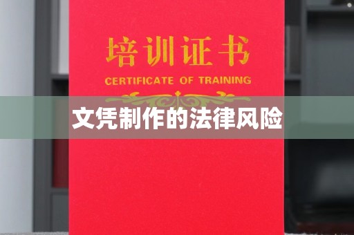 徐水文凭制作的法律风险